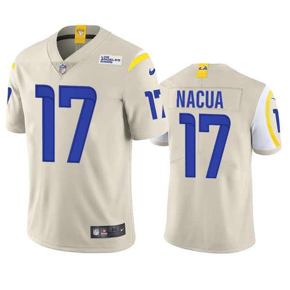 Youth Los Angeles Rams #17 Puka Nacua Bone Vapor Untouchable Limited Football Stitched Jersey